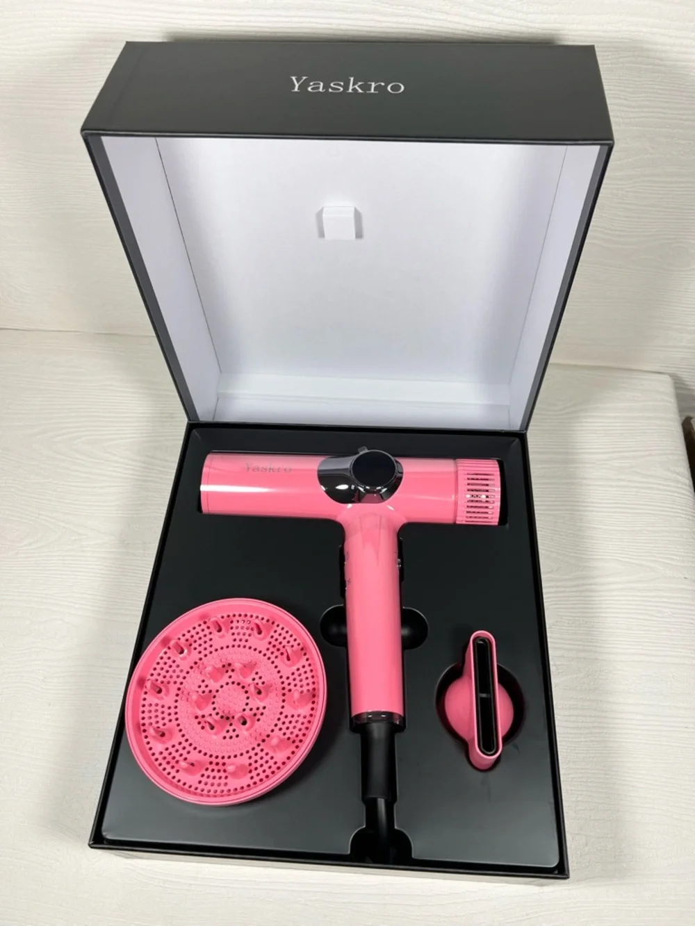 Pink Ionic High Speed Brushless Motor Hair Dryer With Diffuser